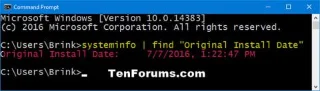 Orijinal Windows 10 kurulum tarihi ve saati nasıl bulunur?