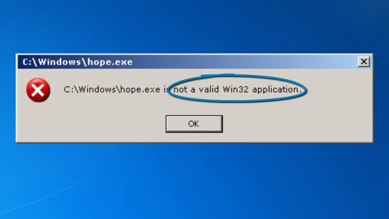 Oyunu Windows'ta açarken Geçerli Değil Win32 Uygulaması hatasını düzeltin