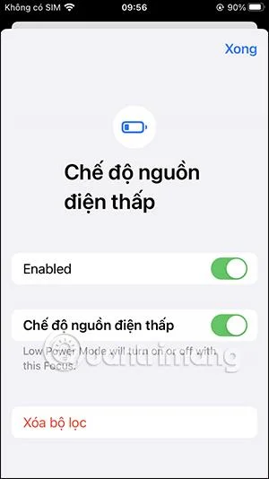 Cara menghidupkan mod Fokus iPhone kuasa rendah