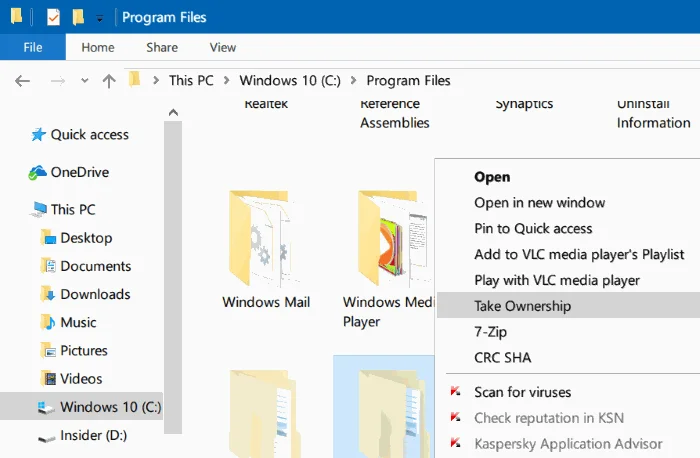 Arahan pembetulan ralat: Anda Telah Ditolak Kebenaran Untuk Mengakses Folder Ini pada Windows 10