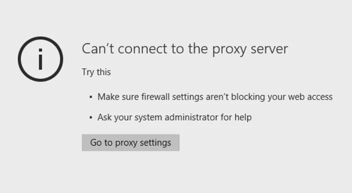 Windows 10'da Proxy Sunucuya Bağlanılamıyor hatasını düzeltme