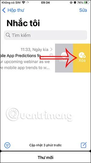 Como lembrar de reler e-mails no iPhone