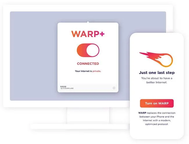 Cloudflare WARP Anwendung