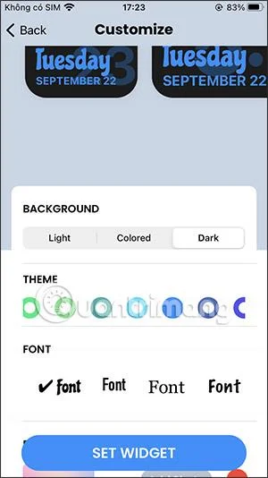 Cara menggunakan Widget Warna untuk mencipta widget kalendar dan bateri pada iOS