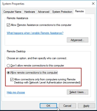 Arahan untuk mengaktifkan dan menggunakan Desktop Jauh pada komputer Windows 10