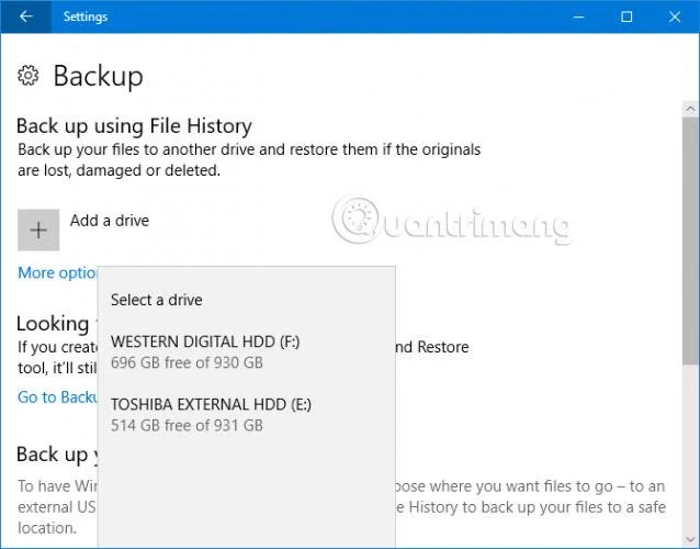 Windows 10'da Dosya Geçmişi'ni kullanarak Outlook e-postalarını yedekleme