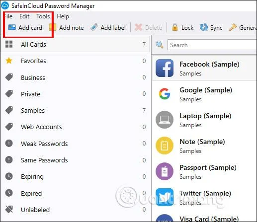 Hoe SafeInCloud Wachtwoordmanager te gebruiken om wachtwoorden te beheren