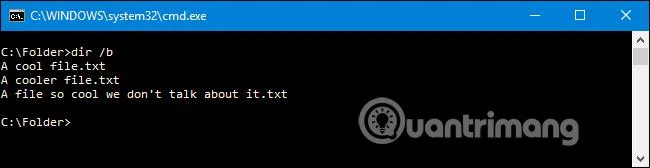 Cara menggunakan arahan DIR dalam Windows