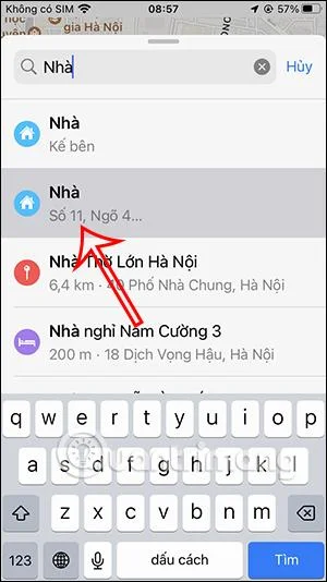 Cara menambah alamat Rumah pada Peta Apple