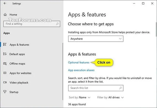 วิธีติดตั้ง/ถอนการติดตั้ง Microsoft WordPad ใน Windows 10