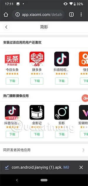 Muat turun Jian Ying: 简影Editor Video Cina dan cara menggunakannya pada telefon anda