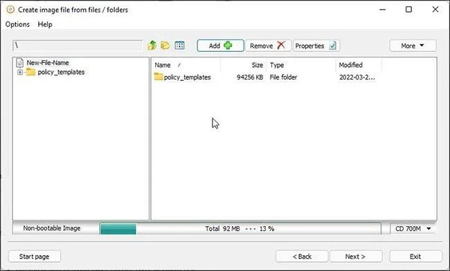 Windows'ta dosya ve klasörler ISO'ya nasıl dönüştürülür?