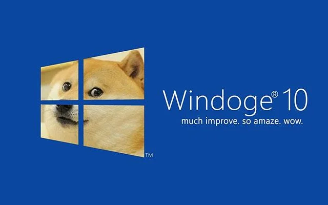 Doge Windows duvar kağıdı, Doge Windows 11 meme, Doge duvar kağıdı