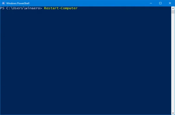 PowerShell コマンド入力