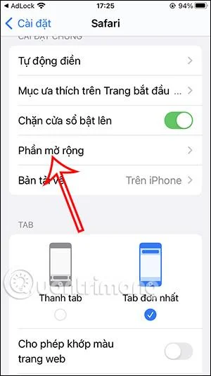 Cara menggunakan AdLock untuk menyekat iklan pada Safari iPhone