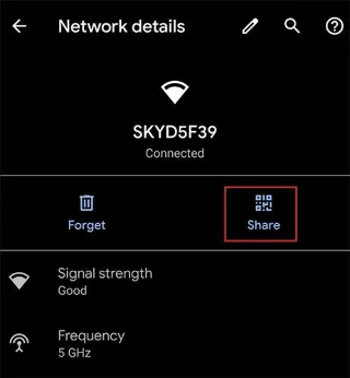 Cara berkongsi bukti kelayakan WiFi menggunakan kod QR pada Android 10
