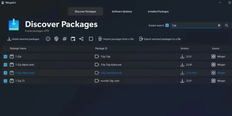 Windows 11'de WingetUI kullanılarak uygulama paketleri nasıl yönetilir?