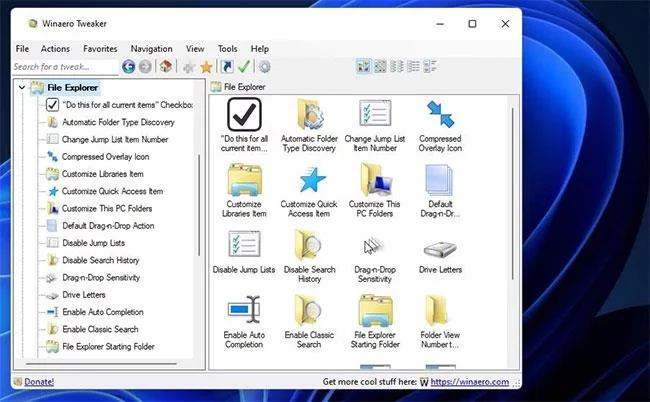 Snelkoppelingen instellen voor de applet Apparaten en printers in Windows 11