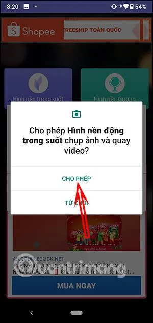 Cómo configurar un fondo de pantalla en vivo transparente en Android