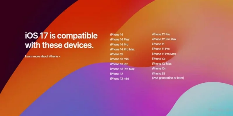 iOS 17 にアップグレードされない iPhone はどれですか?またその理由は何ですか?