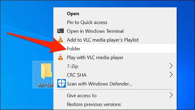 Windows 10'da yeni oluşturulan bir klasörün varsayılan adı geçerli tarihe göre nasıl ayarlanır?