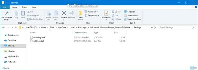 Windows 10'da Fotoğraflar uygulaması ayarları nasıl yedeklenir ve geri yüklenir