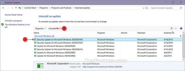 Comment supprimer la mise à jour de Windows 10 pour revenir à l'ancienne version de Windows