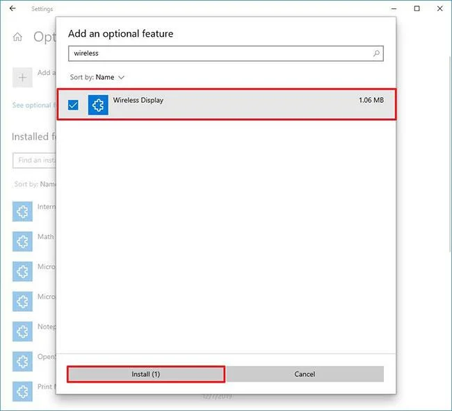 Cara memasang aplikasi Miracast Connect pada Windows 10