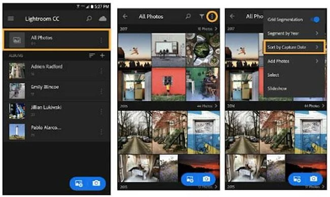 Cara menggunakan Lightroom pada Android