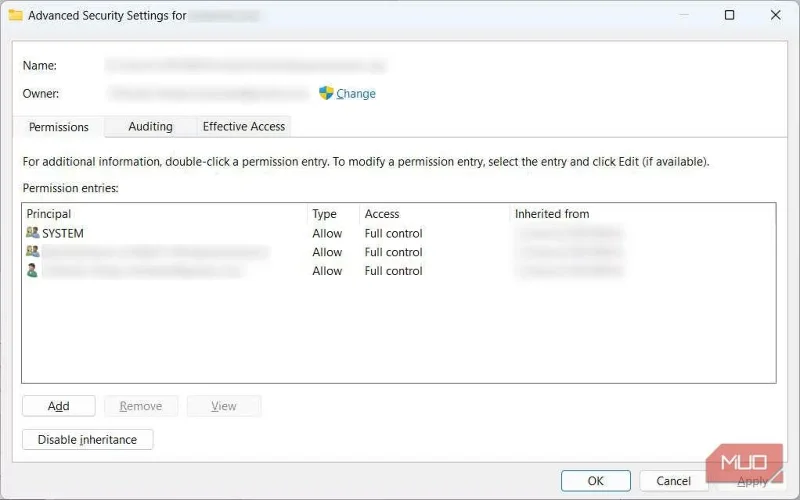 Hoe de toegangscontrole-invoer is corrupt-fout op Windows te repareren