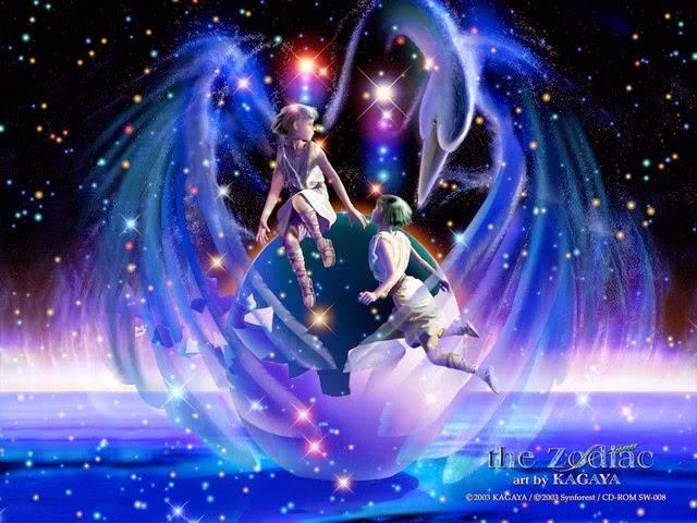 Kertas dinding anime 12 zodiak 3D untuk komputer