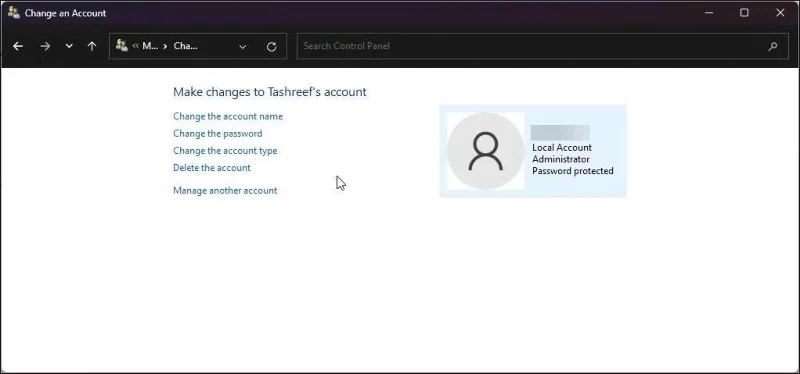 Accountwachtwoord wijzigen in Windows 11