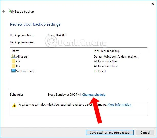 Bagaimana untuk membuat sandaran secara automatik pada Windows 10