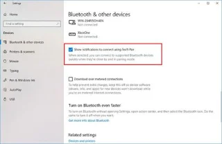 Windows 10da Swift Pair özelliği nasıl etkinleştirilir