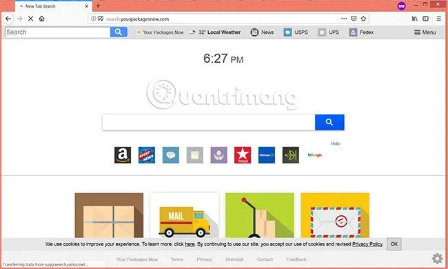 Bagaimana untuk membuang perampas pelayar Search.yourpackagesnow.com