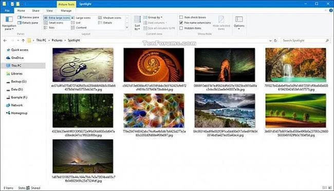 Bagaimana untuk memuat turun imej skrin kunci Windows 10 dari Spotlight ke komputer anda