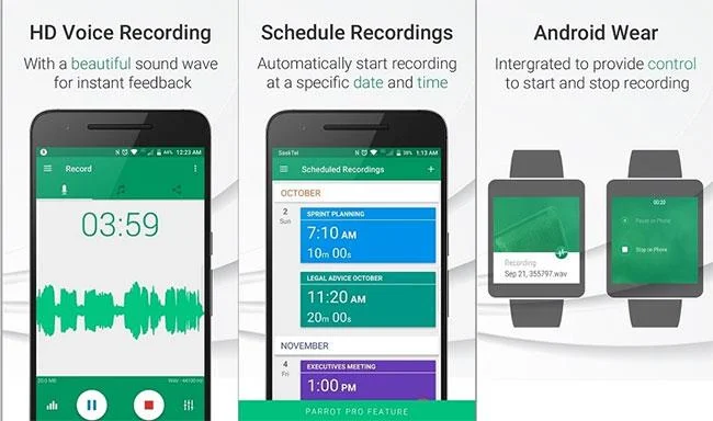 Apl rakaman terbaik untuk Android