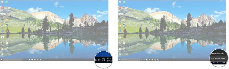 Windows 10'da Sessiz Saatler özelliğini yapılandırma talimatları