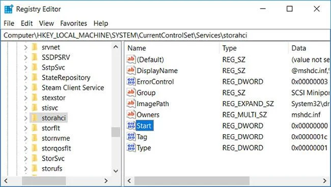 Bagaimana untuk mendayakan mod AHCI dalam Windows 10