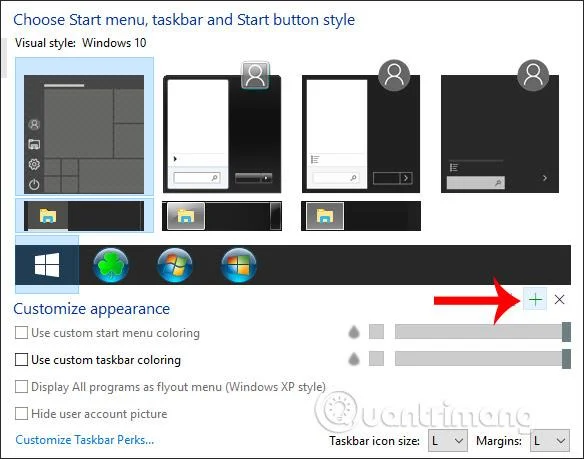 Bagaimana untuk menukar butang Mula pada Windows 10