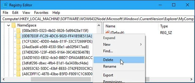 Windows 10でこのPCから「3Dオブジェクト」を削除する方法