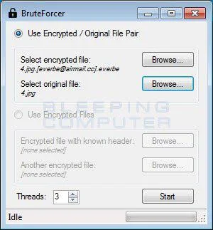 Bagaimana untuk menyahsulit perisian tebusan InsaneCrypt (Everbe 1.0)