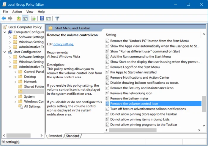 Comment récupérer l'icône Volume qui a disparu dans la barre des tâches de Windows 10 ?