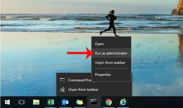 Windows 10'da Görev Çubuğundaki sabitlenmiş uygulamaları Yönetici olarak açma