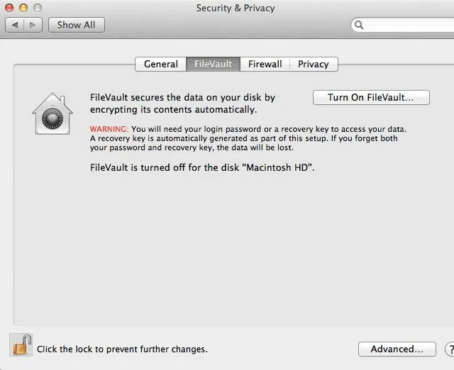 Apakah Mac OS X FileVault dan cara menggunakannya?