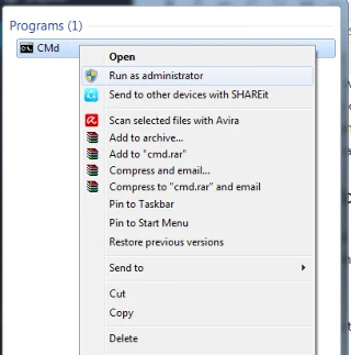 Gunakan arahan CMD untuk mengalih keluar virus pada komputer Windows