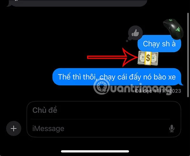 Cara membalas mesej dengan pelekat pada iPhone