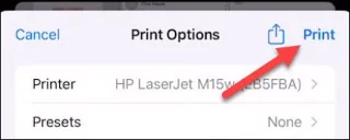 Bagaimana untuk mencetak mesej teks daripada iPhone