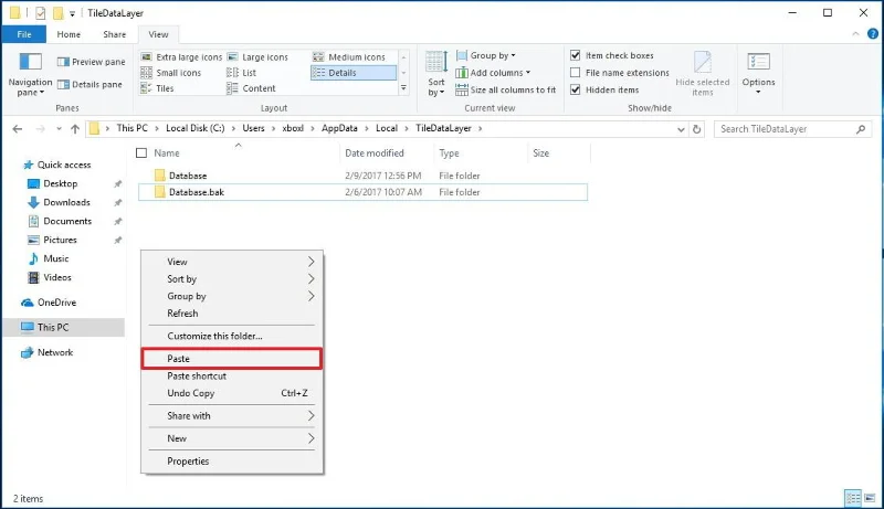 Tetapan Menu Mula Sandaran pada Windows 10