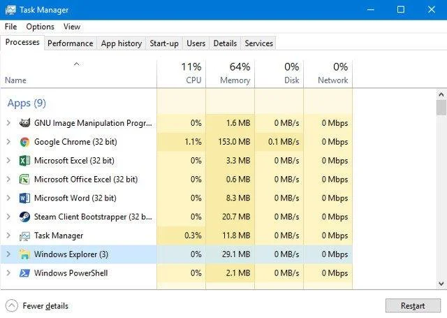 Bagaimana untuk membetulkan ralat Taskbar biasa pada Windows 10